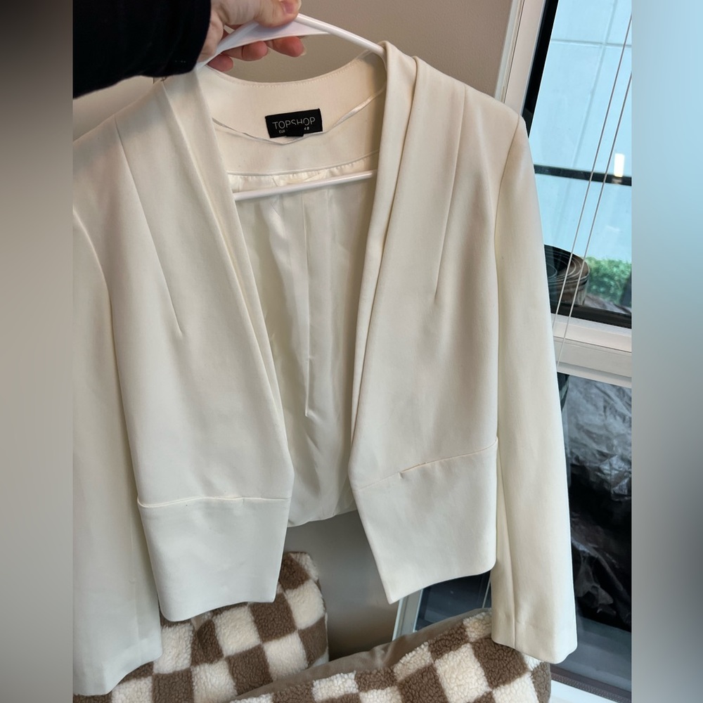 White open blazer size US 4
